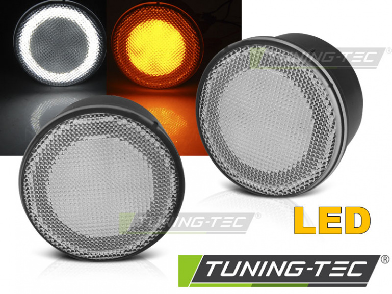 Upgrade LED Frontblinker / Standlicht Kombination für Chrysler Jeep Wrangler JK 07-18 weiß