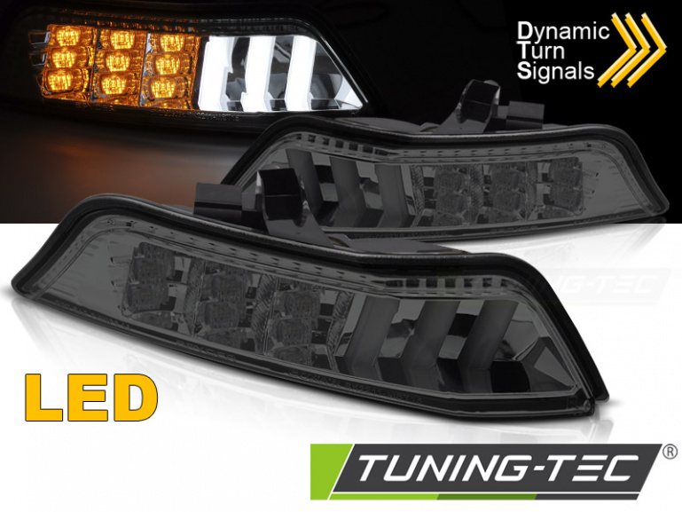 Upgrade LED Frontblinker-Standlicht Kombination für Ford Mustang 15-17 dynamisch schwarz/rauch