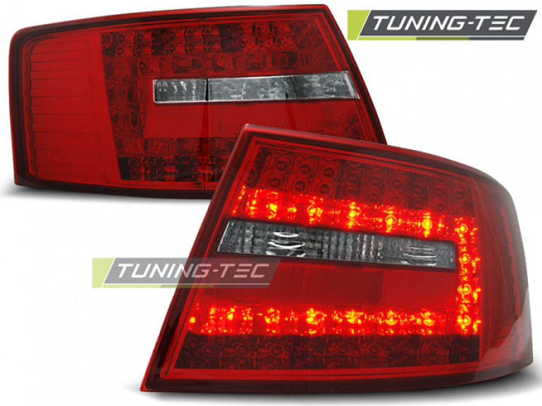 LED Upgrade Design Rückleuchten für Audi A6 4F (C6) 04-08 rot/klar (7-Pin)