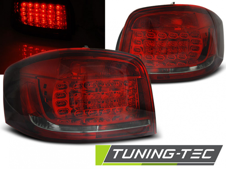 LED Upgrade Design Rückleuchten für Audi A3 8P Facelift 08-12 rot/rauch