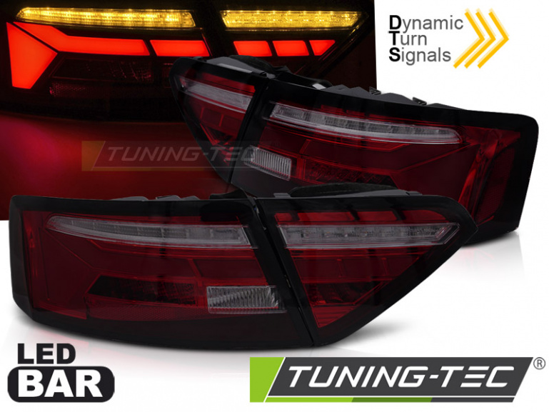 Voll LED Upgrade Design Rückleuchten für Audi A5 Facelift 11-16 rot/rauch mit dyn. Blinker