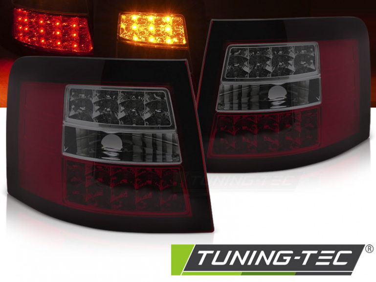 LED Upgrade Design Rückleuchten für Audi A6 4B (C5) Avant 97-04 rot/rauch mit LED Blinker