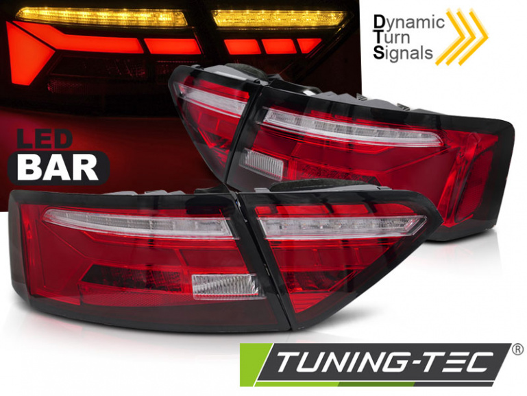 Voll LED Upgrade Design Rückleuchten für Audi A5 Facelift 11-16 rot/klar mit dyn. Blinker