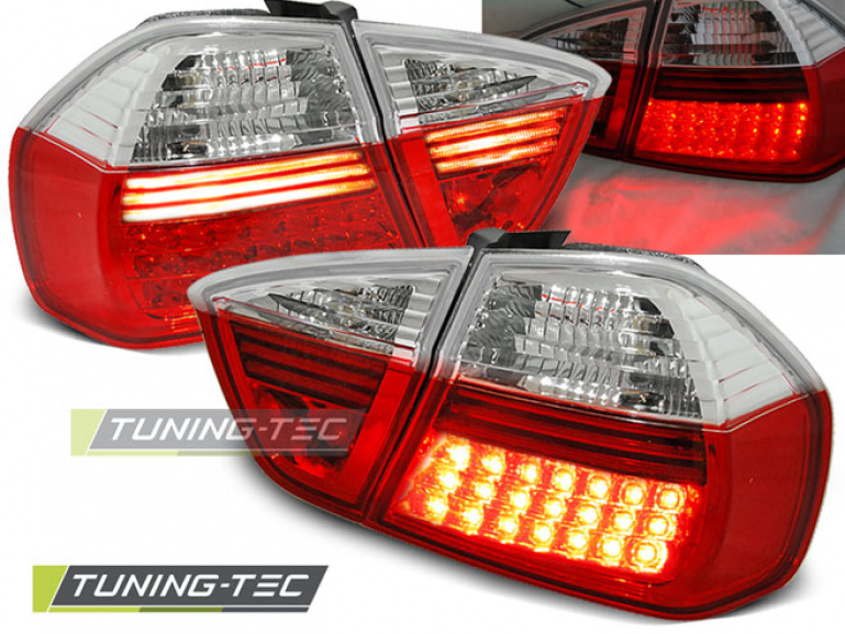 LED Upgrade Design Rückleuchten für BMW 3er E90 05-08 rot/klar
