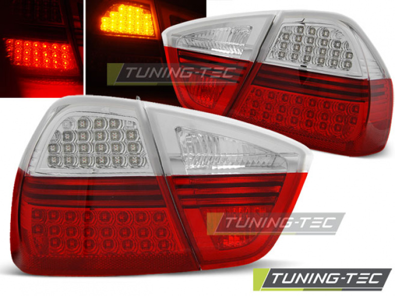 LED Lightbar Design Rückleuchten für BMW 3er E90 05-08 rot/klar