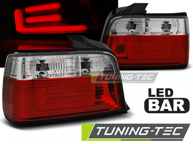 LED Upgrade Design Rückleuchten für BMW 3er E36 Limousine 90-99 rot/klar