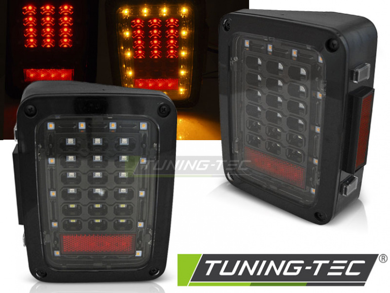 LED Upgrade Design Rückleuchten für Chrysler Jeep Wrangler JK 07-18 schwarz