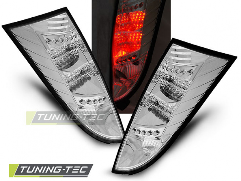 LED Upgrade Design Rückleuchten für Ford Focus MK1 98-04 chrom