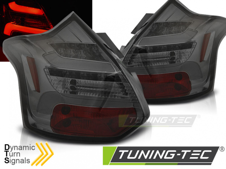 LED Lightbar Design Rückleuchten für Ford Focus MK3 11-14 rauch