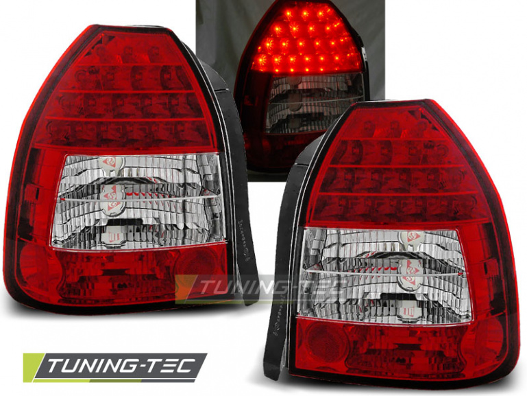 LED Upgrade Design Rückleuchten für Honda Civic 3 Türer 95-01 rot/klar