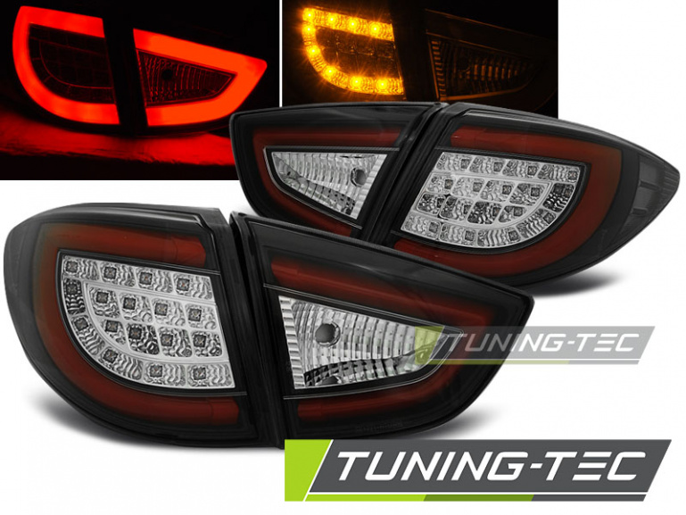 LED Lightbar Design Rückleuchten für Hyundai IX35 09-13 schwarz