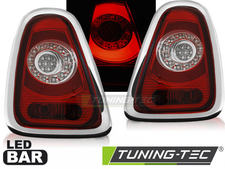LED Lightbar Design Rückleuchten für Mini Cooper R56/R57 10-14 rot/klar