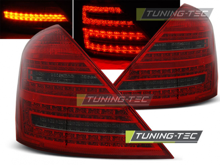 LED Upgrade Design Rückleuchten für Mercedes Benz S-Klasse W221 05-09 rot/rauch
