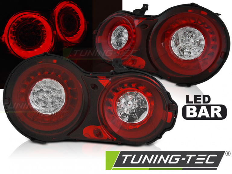 LED Lightbar Design Rückleuchten für Nissan GT-R 03-13 rot/klar mit LED Blinker