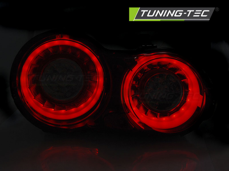 LED Lightbar Design Rückleuchten für Nissan GT-R 03-13 rot/klar mit LED Blinker