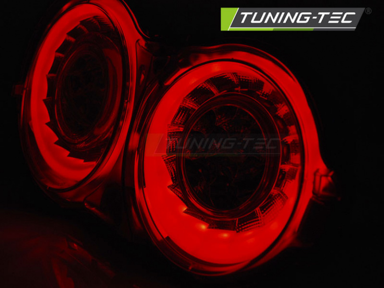 LED Lightbar Design Rückleuchten für Nissan GT-R 03-13 rot/klar mit LED Blinker