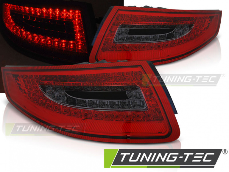 LED Upgrade Design Rückleuchten für Porsche 911 997 (1.Generation) 04-09 rot/rauch