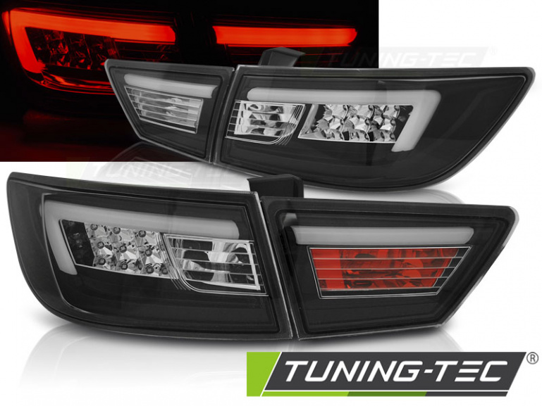 LED Lightbar Design Rückleuchten für Renault Clio IV (4) 13-16 schwarz