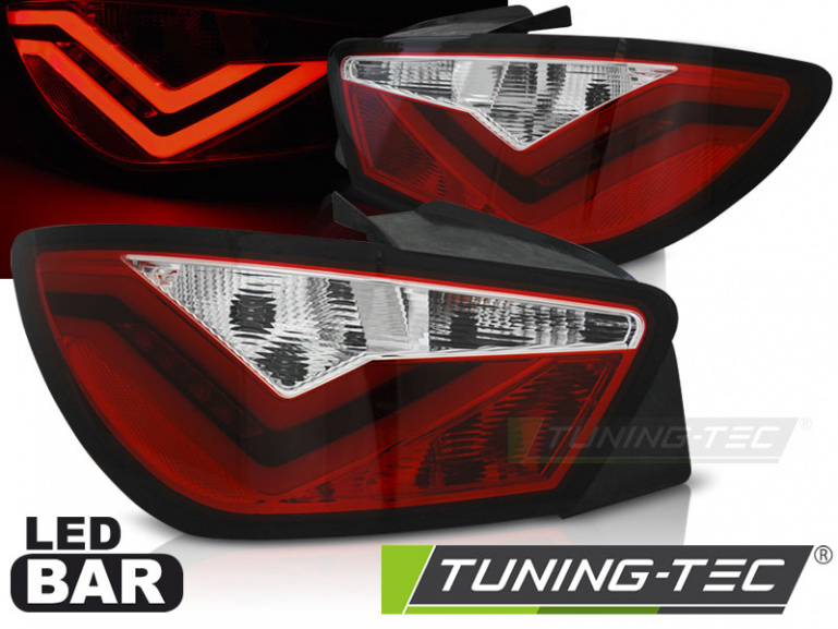 LED Lightbar Design Rückleuchten für Seat Ibiza 6J (3-Türer) 08-12 rot/klar