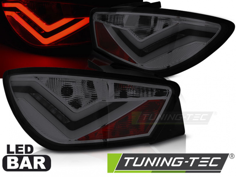 LED Lightbar Design Rückleuchten für Seat Ibiza 6J (3-Türer) 08-12 rauch