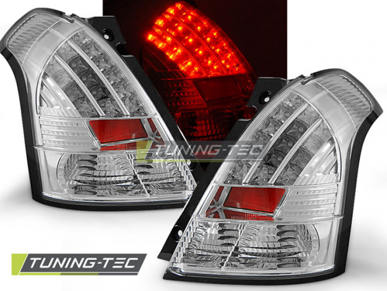 LED Upgrade Design Rückleuchten für Suzuki Swift III (MZ) 05-10 chrom