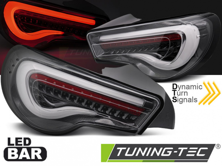 Upgrade LED Lightbar Design Rückleuchten für Toyota GT86 12-21 schwarz/carbon mit dyn. Blinker