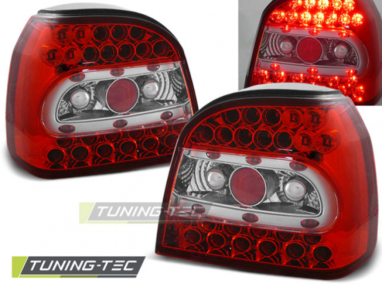 LED Upgrade Design Rückleuchten für VW Golf 3 (III) 91-97 rot/klar