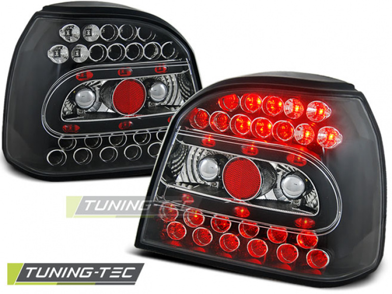 LED Upgrade Design Rückleuchten für VW Golf 3 (III) 91-97 schwarz