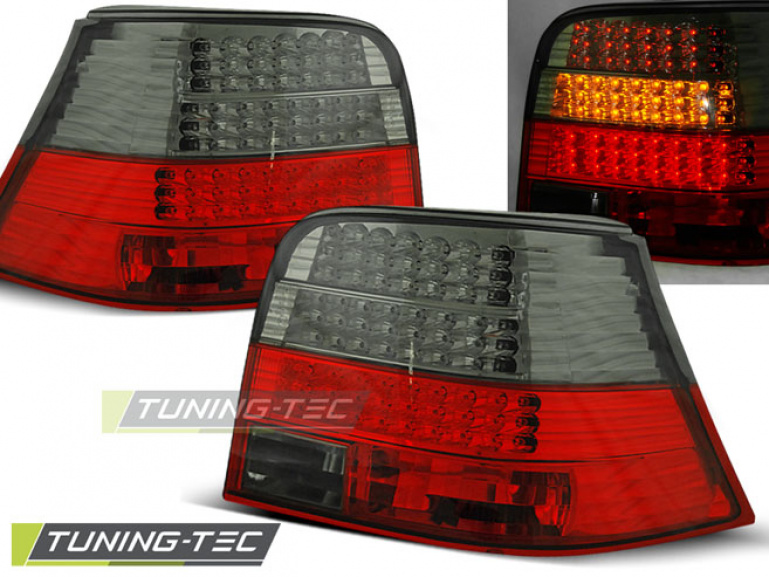 LED Upgrade Design Rückleuchten für VW Golf 4 (IV) 97-03 rot/rauch