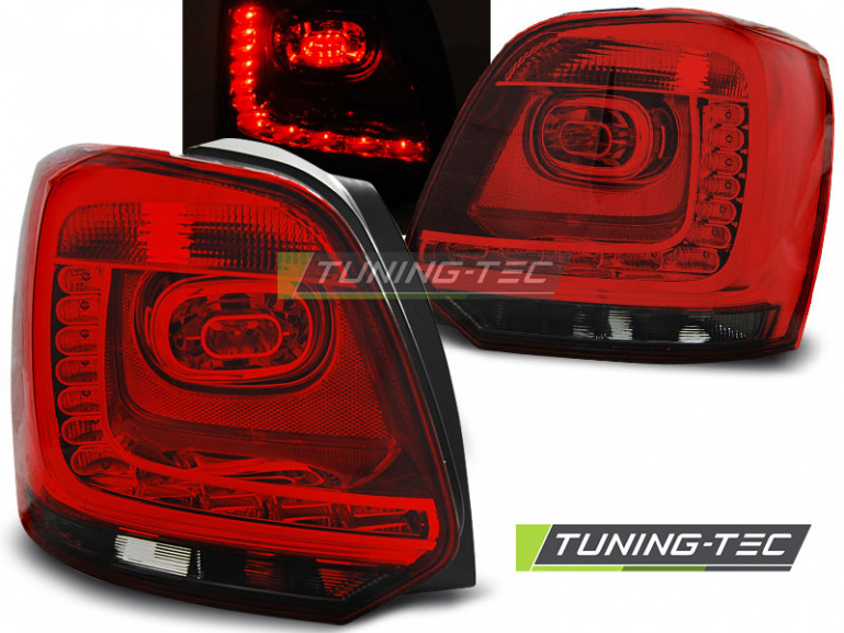 LED Upgrade Design Rückleuchten für VW Polo 6R 09-14 rot/rauch