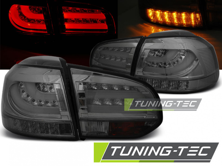 LED Lightbar Design Rückleuchten für VW Golf 6 (VI) 08-12 chrom/rauch