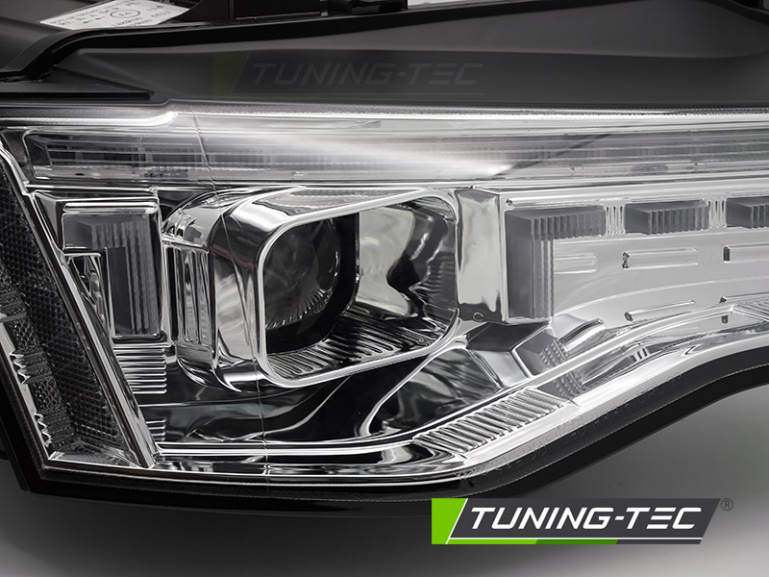 VOLL LED Tagfahrlicht Scheinwerfer Set für Audi A5 Facelift 11-16 Chrom mit dyn. Blinker