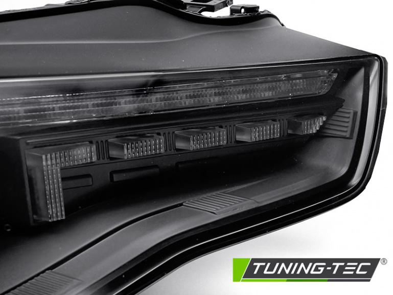 Xenon Upgrade LED Tagfahrlicht Scheinwerfer Set für Audi A5 Facelift 11-16 Schwarz mit dyn. Blinker