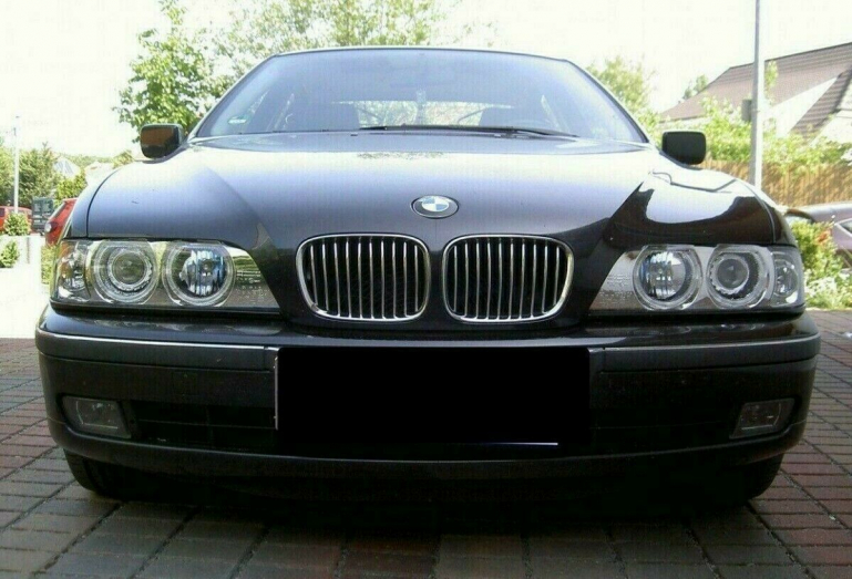 Xenon Upgrade Design Angel Eyes Scheinwerfer für BMW 5er E39 Facelift 00-03 chrom