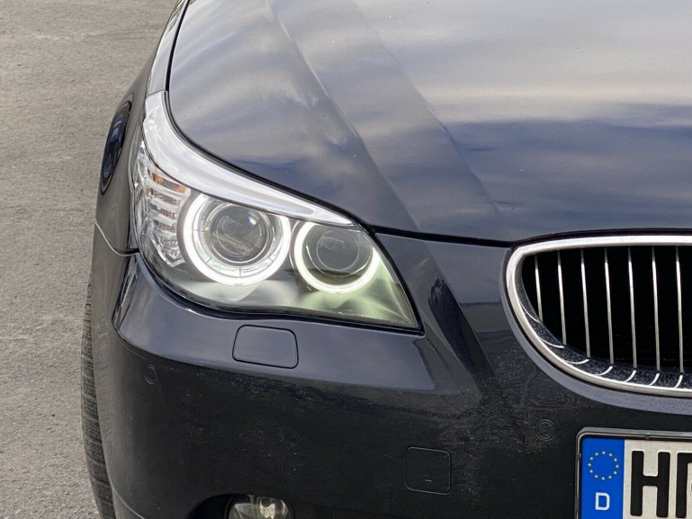 Xenon CCFL Angel Eyes Scheinwerfer für BMW 5er E60/E61 03-07 schwarz