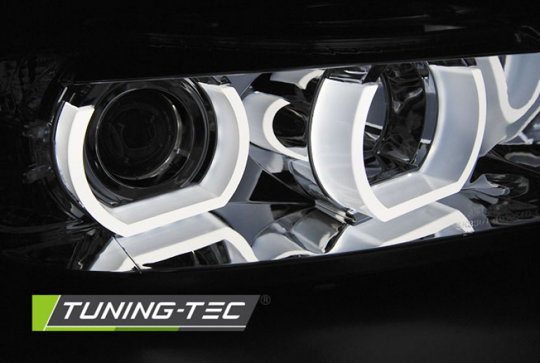 Xenon LED Angel Eyes Scheinwerfer für BMW 3er E90/E91 05-08 chrom