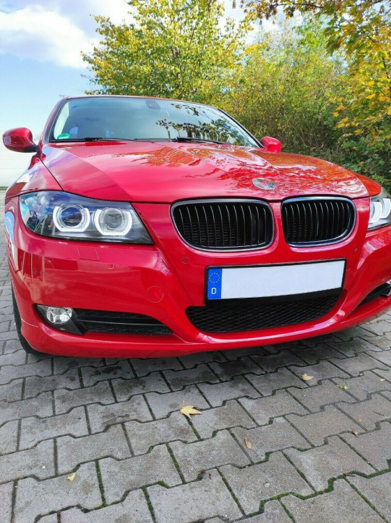 Xenon LED Angel Eyes Scheinwerfer für BMW 3er E90/E91 05-08 schwarz