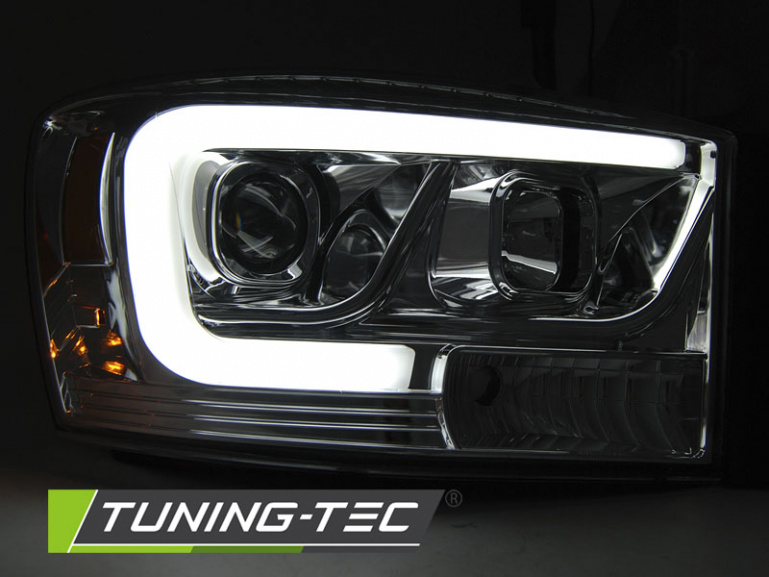 LED Tagfahrlicht Design Scheinwerfer für Dodge RAM 06-08 chrom