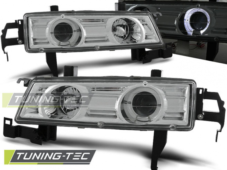 LED Angel Eyes Scheinwerfer für Honda Prelude 92-97 chrom