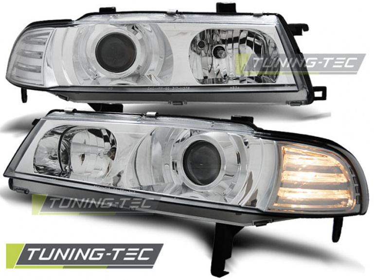 LED Angel Eyes Scheinwerfer für Honda Prelude 92-97 chrom