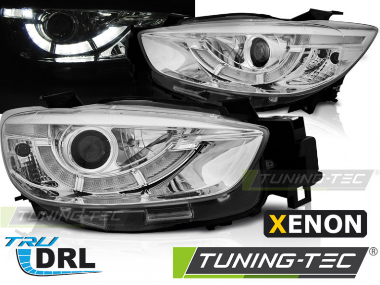 Xenon LED Tagfahrlicht Scheinwerfer für Mazda CX5 11-15 chrom