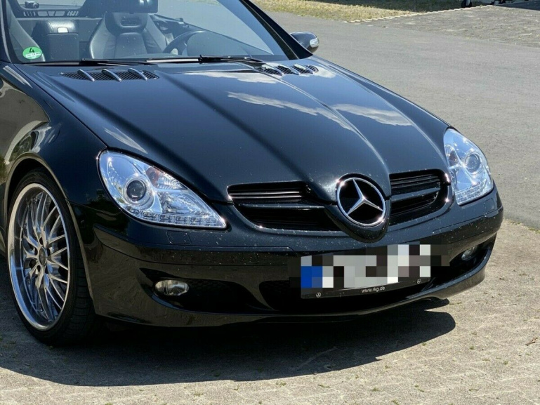 LED Tagfahrlicht Design Scheinwerfer für Mercedes Benz SLK R171 04-11 chrom