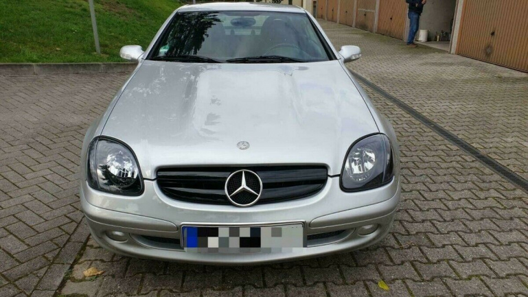 Upgrade Klarglas Scheinwerfer für Mercedes Benz SLK R170 schwarz