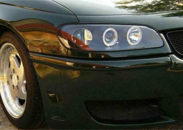 LED Angel Eyes Scheinwerfer für Opel Omega B 94-99 schwarz