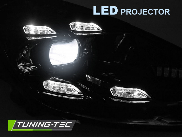 Upgrade Voll LED Tagfahrlicht Scheinwerfer für Porsche Cayenne 92A 10-15 schwarz