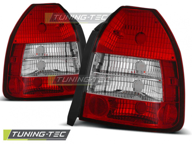 Upgrade Design Rückleuchten für Honda Civic 95-01 3-Türer rot/weiß