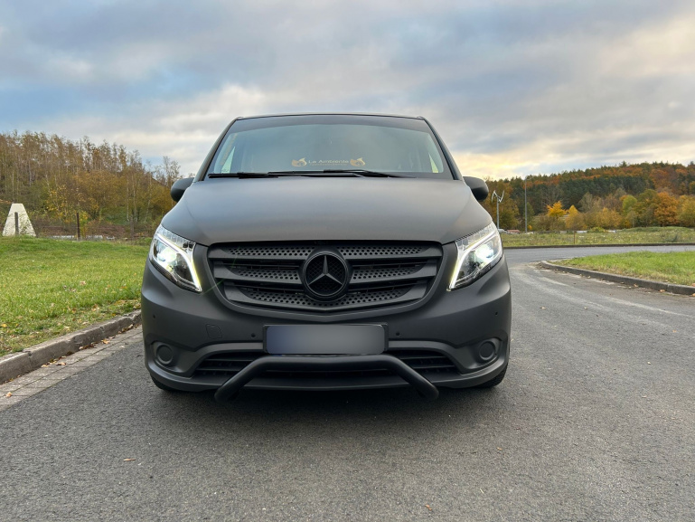 VOLL LED Tagfahrlicht Scheinwerfer für Mercedes Benz V-Klasse / Vito W447 14-23 schwarz mit LED Blinker