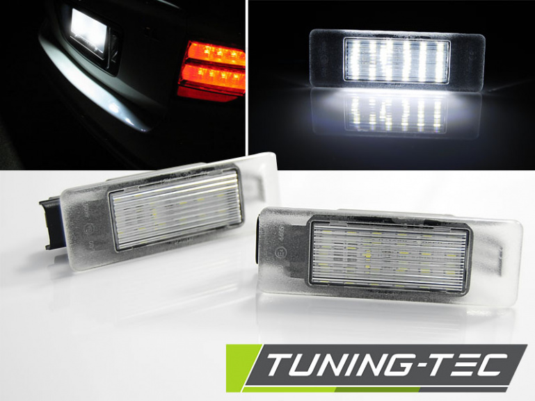 Upgrade LED Kennzeichenbeleuchtung für Peugeot 106 / 207 / 207 CC / 307 / 308 / 406 Coupe / 406 / Citroen kaltweiß