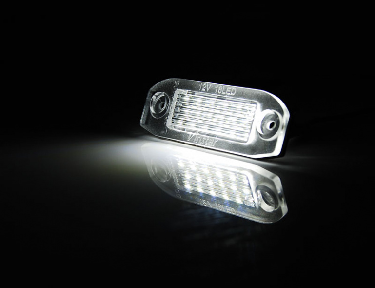 Upgrade LED Kennzeichenbeleuchtung für Volvo  S40 / V50 / S60 / V70 / S80 / XC60 / XC70 / XC90 LED kaltweiß