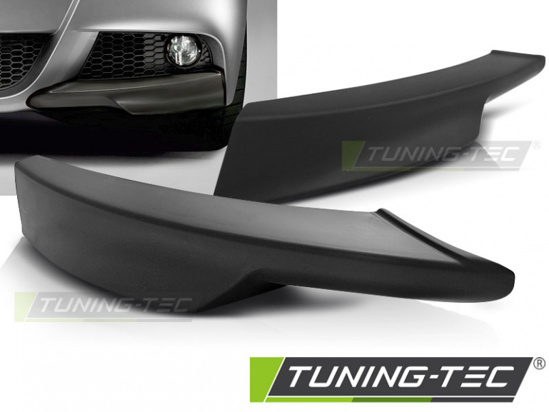 Upgrade Frontspoiler Flaps / Splitter für BMW 3er E90 / E91 LCI 09-11 schwarz matt